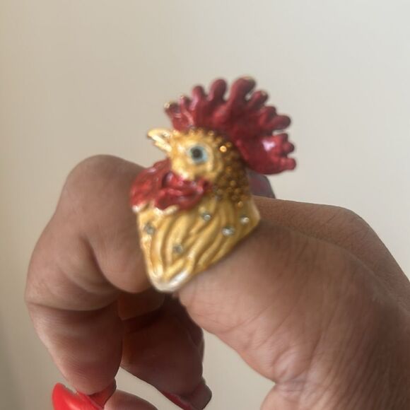 ***Host Pick: Together We Posh 10/27/25 Colorful Rooster Statement Ring - Picture 2 of 4